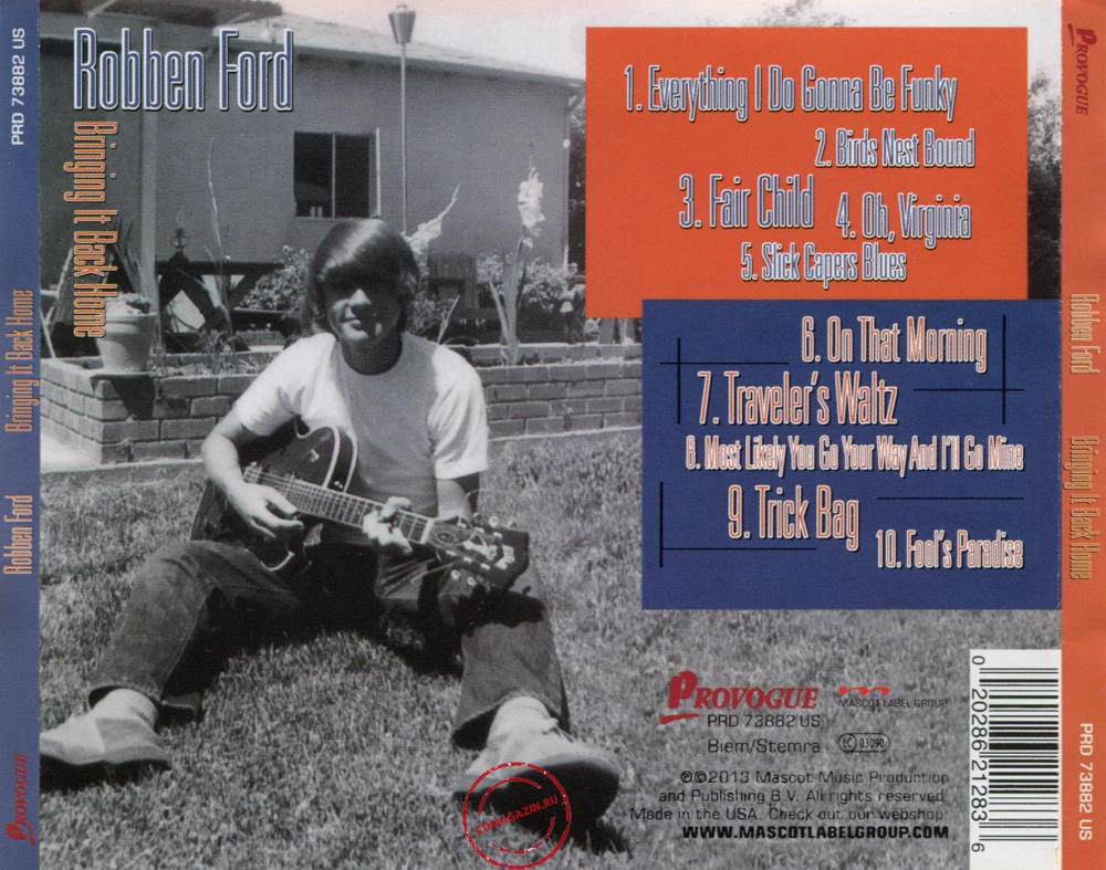 Audio CD: Robben Ford (2013) Bringing It Back Home Audio CD: Robben Ford (2013) Bringing It Back Home