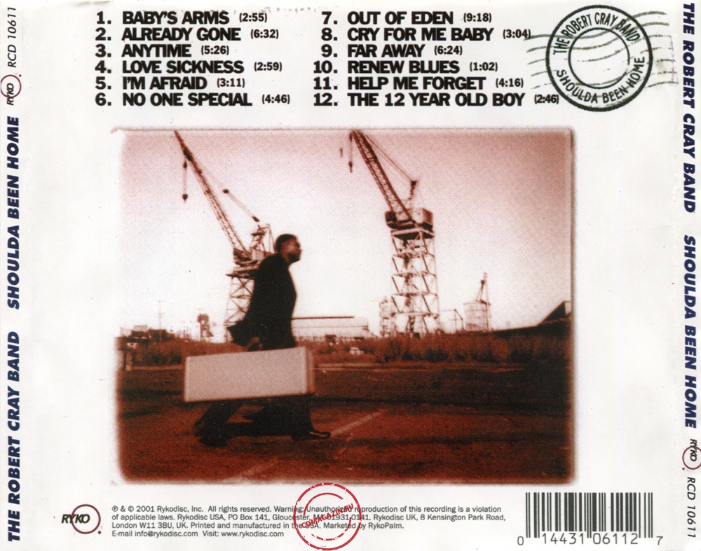 Audio CD: Robert Cray (2001) Shoulda Been Home Audio CD: Robert Cray (2001) Shoulda Been Home