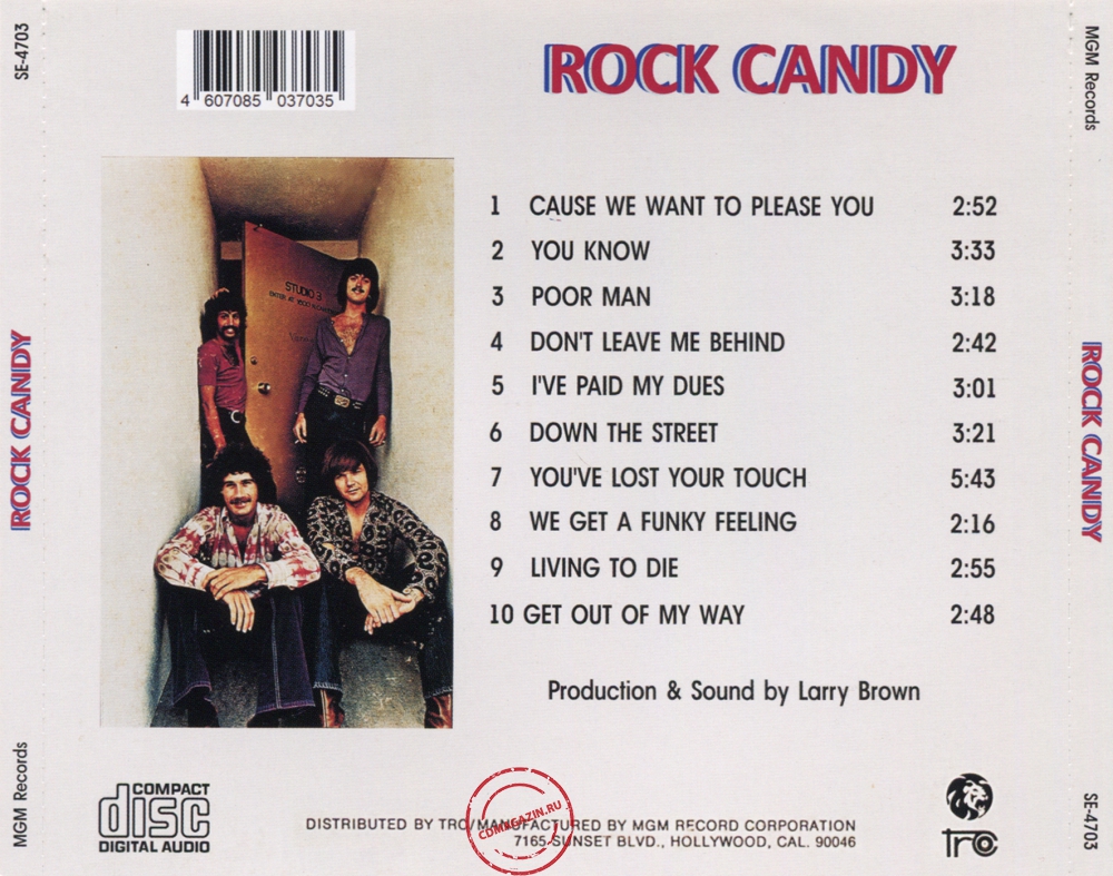 Audio CD: Rock Candy (8) (1970) Rock Candy