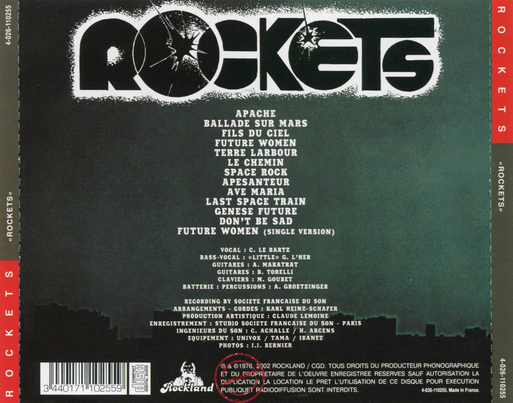 Audio CD: Rockets (1976) Rockets Audio CD: Rockets (1976) Rockets