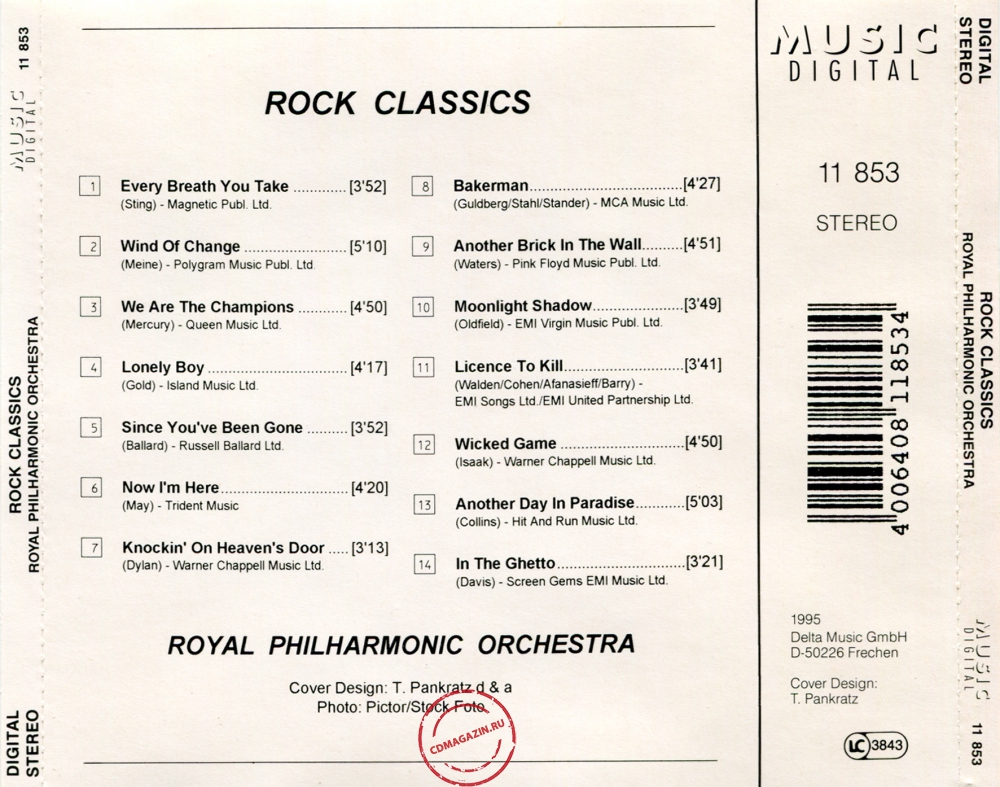Audio CD: Royal Philharmonic Orchestra (1995) Rock Classics