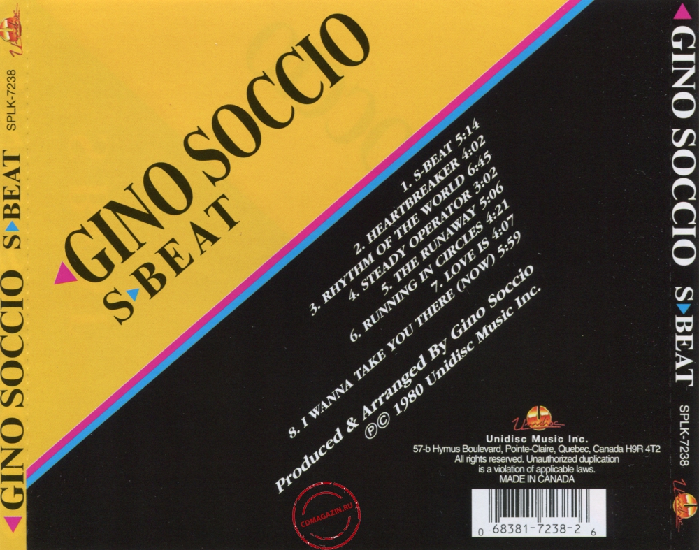 Audio CD: Gino Soccio (1980) S-Beat