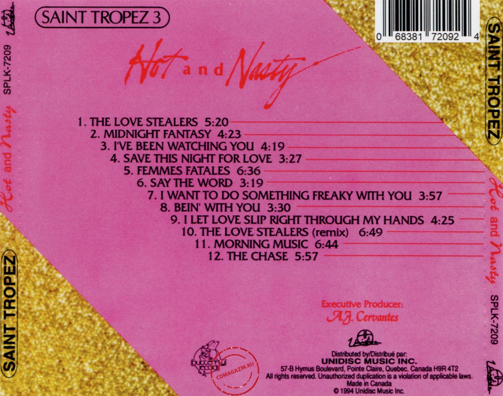Audio CD: Saint Tropez (1982) Hot And Nasty Audio CD: Saint Tropez (1982) Hot And Nasty