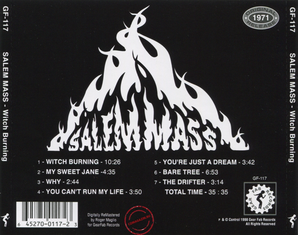 Audio CD: Salem Mass (1971) Witch Burning