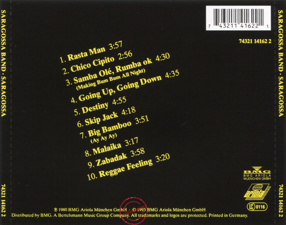 Audio CD: Saragossa Band (1979) Saragossa Audio CD: Saragossa Band (1979) Saragossa
