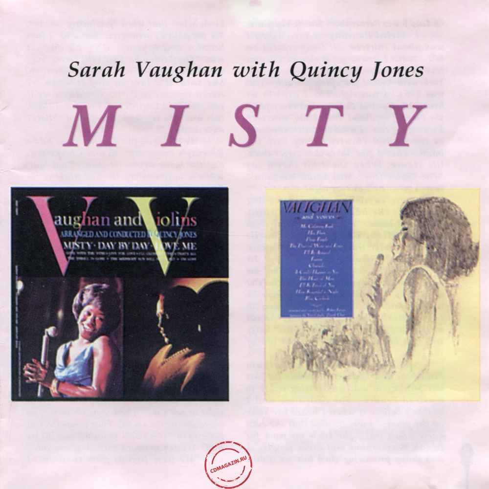 Audio CD: Sarah Vaughan (1958) Misty Audio CD: Sarah Vaughan (1958) Misty
