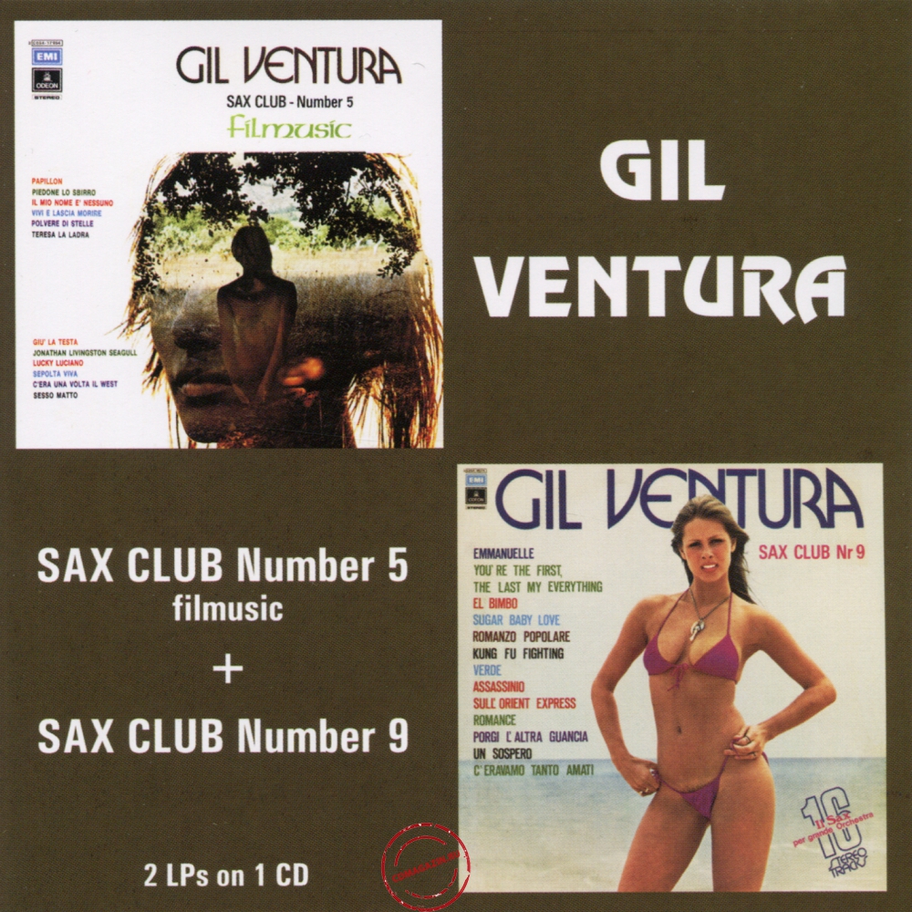 Audio CD: Gil Ventura (1974) Sax Club Number 5 + Sax Club Number 9 Audio CD: Gil Ventura (1974) Sax Club Number 5 + Sax Club Number 9