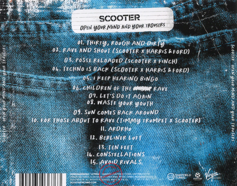 Audio CD: Scooter (2024) Open Your Mind And Your Trousers
