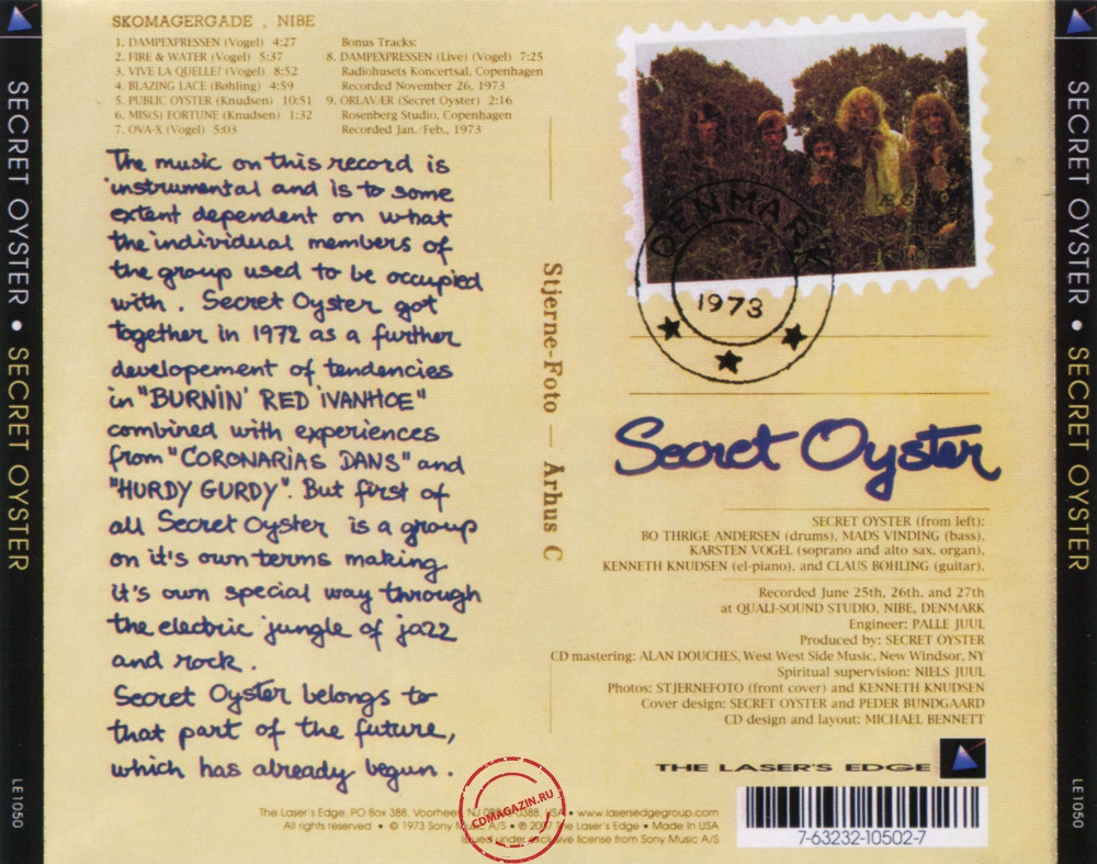 Audio CD: Secret Oyster (1973) Secret Oyster