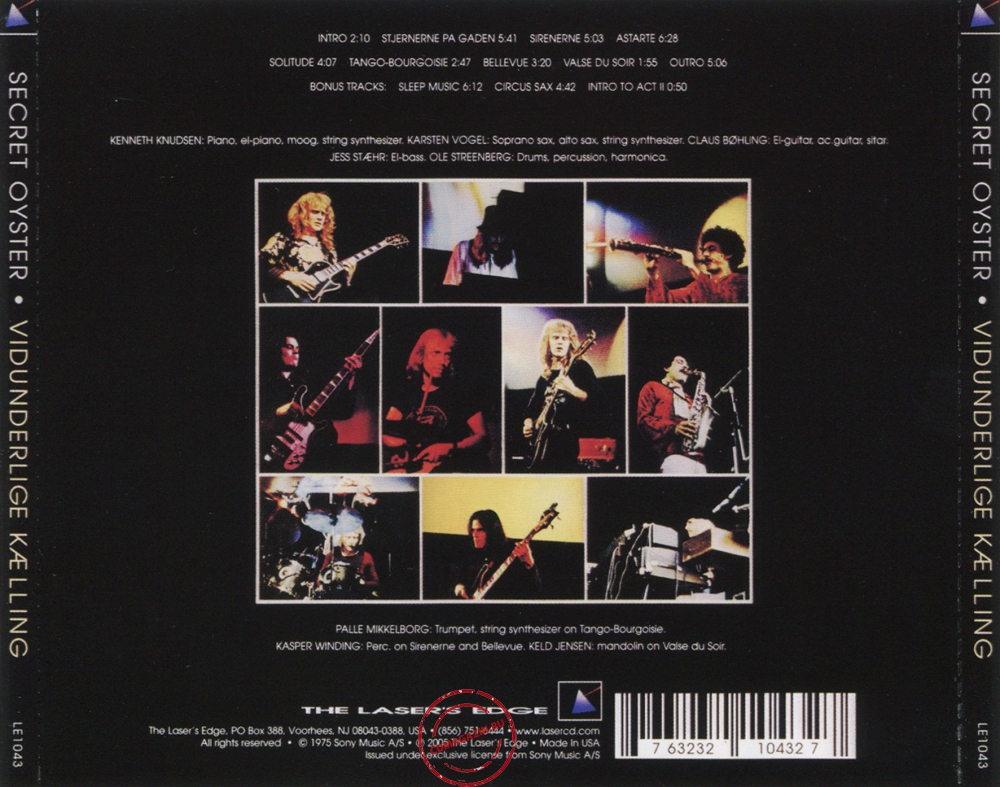 Audio CD: Secret Oyster (1975) Vidunderlige Kælling Audio CD: Secret Oyster (1975) Vidunderlige Kælling