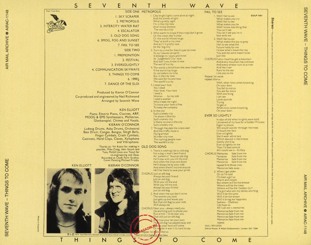 Audio CD: Seventh Wave (1974) Things To Come Audio CD: Seventh Wave (1974) Things To Come