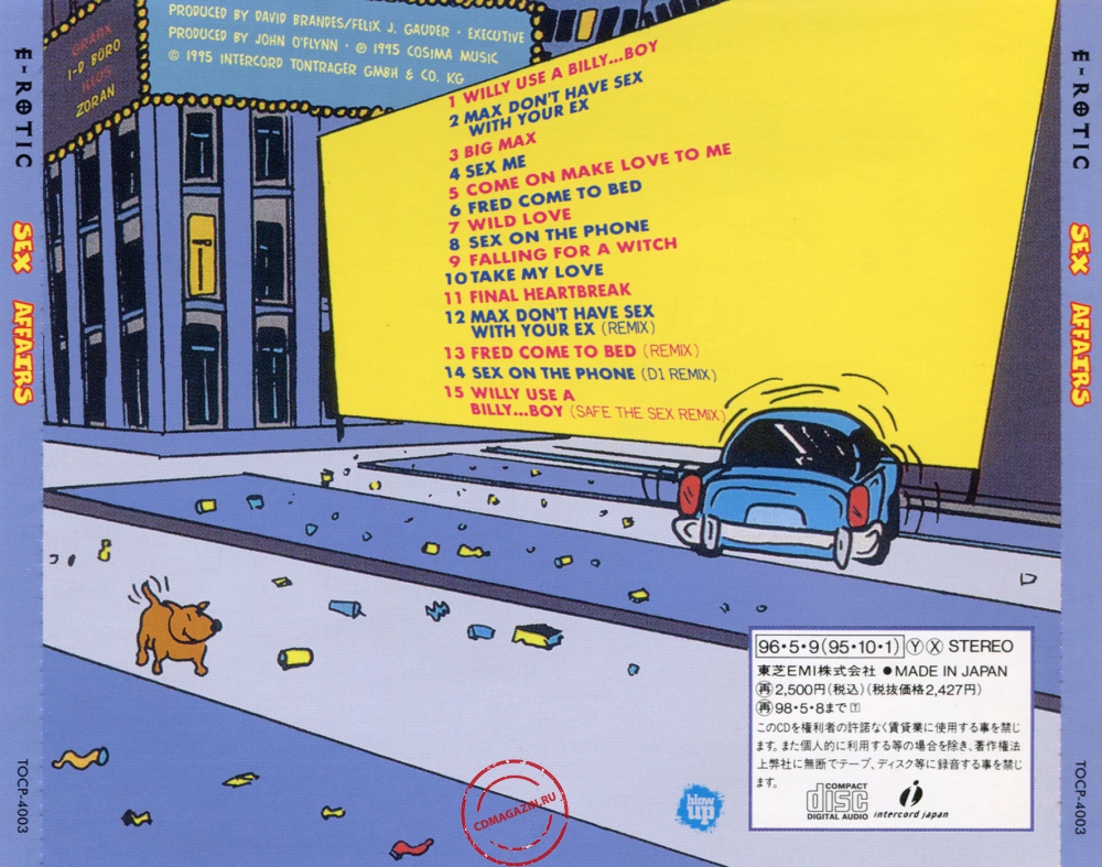 Audio CD: E-Rotic (1995) Sex Affairs Audio CD: E-Rotic (1995) Sex Affairs