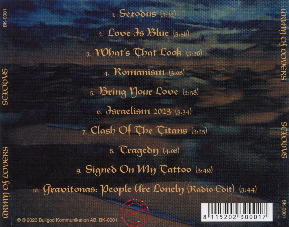 Audio CD: Army Of Lovers (2023) Sexodus Audio CD: Army Of Lovers (2023) Sexodus