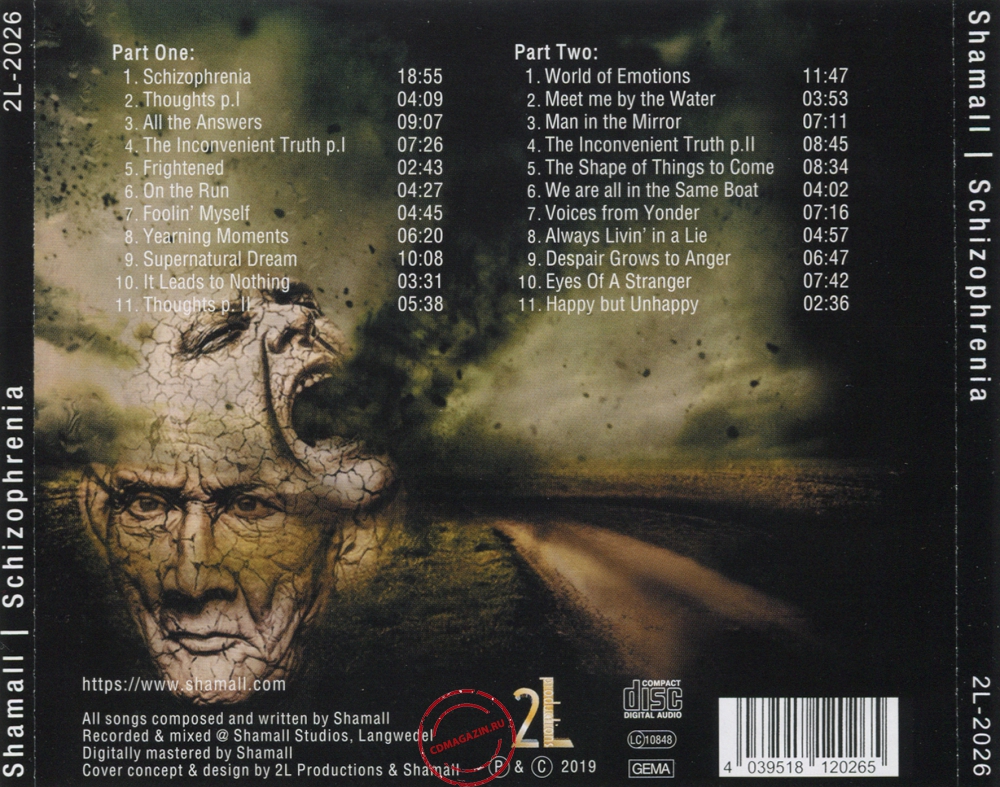 Audio CD: Shamall (2019) Schizophrenia Audio CD: Shamall (2019) Schizophrenia