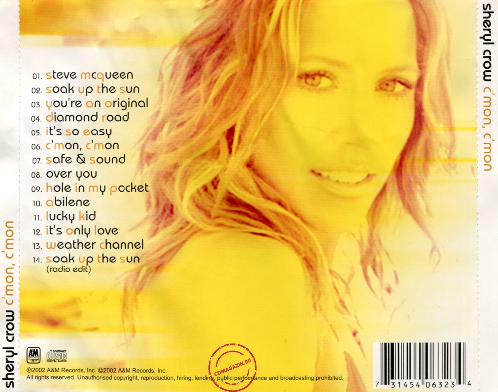 Audio CD: Sheryl Crow (2002) C'mon, C'mon Audio CD: Sheryl Crow (2002) C'mon, C'mon