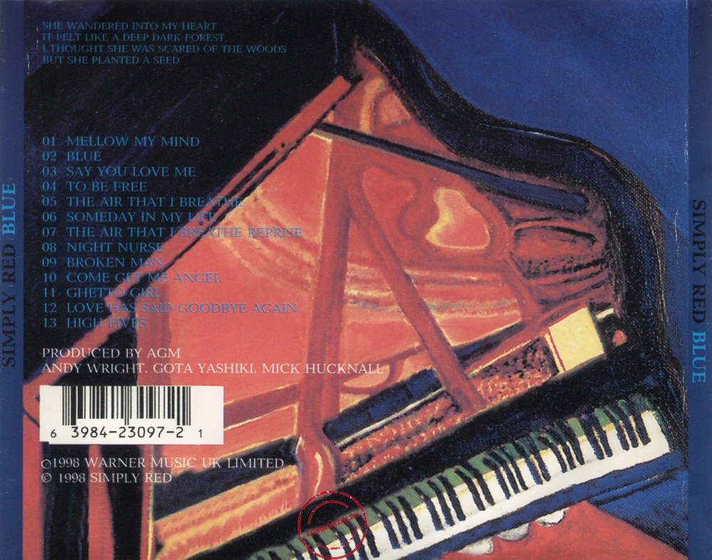 Audio CD: Simply Red (1998) Blue Audio CD: Simply Red (1998) Blue
