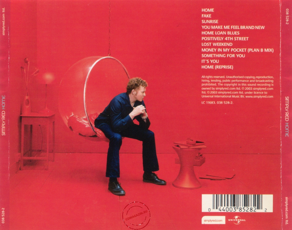 Audio CD: Simply Red (2003) Home Audio CD: Simply Red (2003) Home