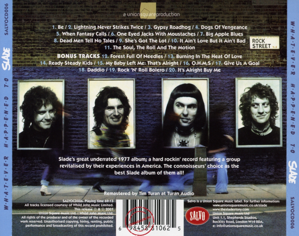 Audio CD: Slade (1977) Whatever Happened To Slade