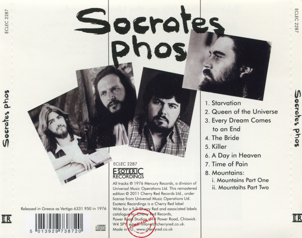 Audio CD: Socrates (1976) Phos Audio CD: Socrates (1976) Phos
