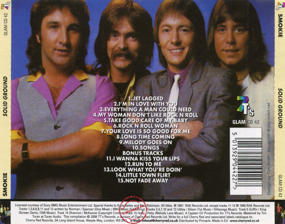 Audio CD: Smokie (1981) Solid Ground Audio CD: Smokie (1981) Solid Ground