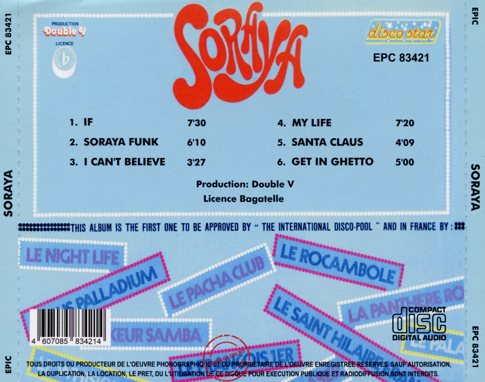 Audio CD: Soraya Kaci (1978) Soraya Audio CD: Soraya Kaci (1978) Soraya