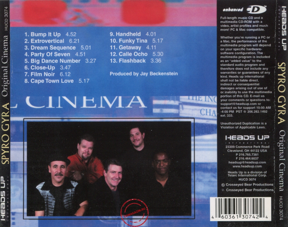 Audio CD: Spyro Gyra (2002) Original Cinema Audio CD: Spyro Gyra (2002) Original Cinema