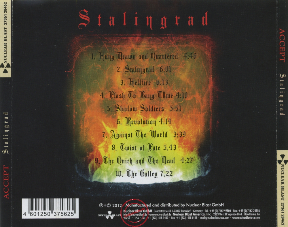 Audio CD: Accept (2012) Stalingrad (Brothers In Death) Audio CD: Accept (2012) Stalingrad (Brothers In Death)