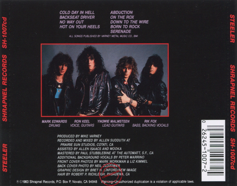 Audio CD: Steeler (2) (1983) Steeler Audio CD: Steeler (2) (1983) Steeler
