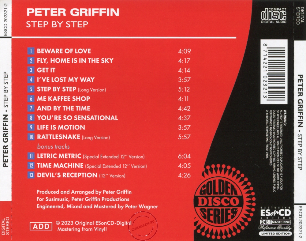 Audio CD: Peter Griffin (1981) Step By Step