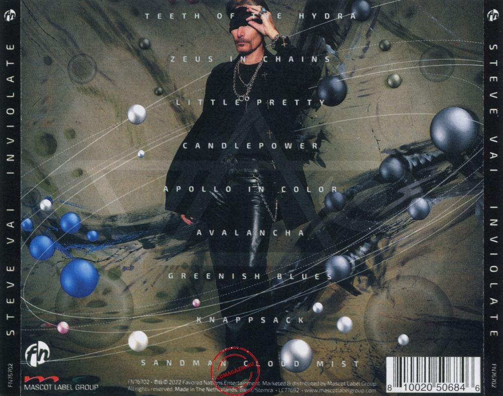 Audio CD: Steve Vai (2022) Inviolate Audio CD: Steve Vai (2022) Inviolate