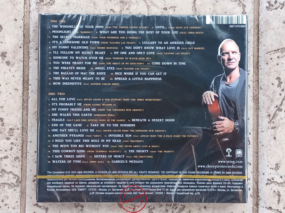 Audio CD: Sting (2014) Songs From The Movies And Rarities
