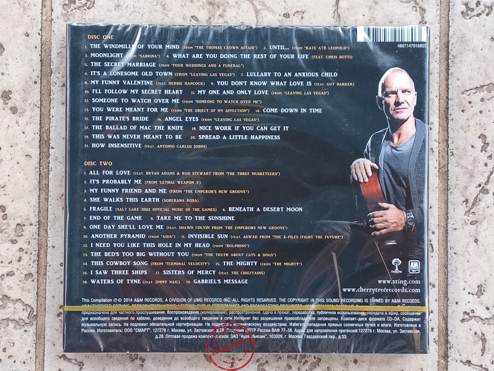 Audio CD: Sting (2014) Songs From The Movies And Rarities Audio CD: Sting (2014) Songs From The Movies And Rarities