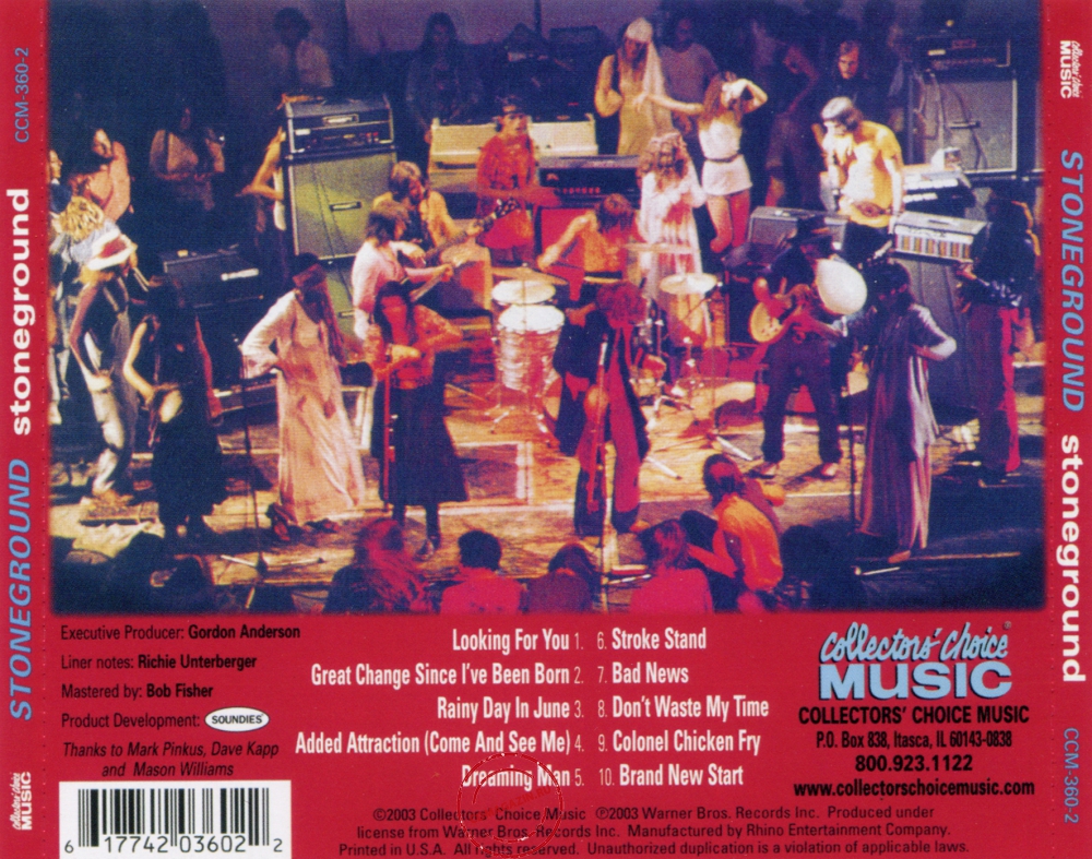 Audio CD: Stoneground (1971) Stoneground