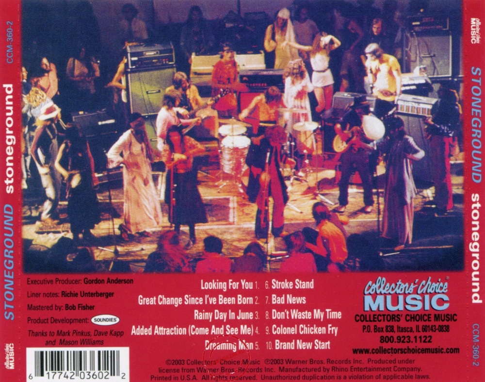 Audio CD: Stoneground (1971) Stoneground Audio CD: Stoneground (1971) Stoneground