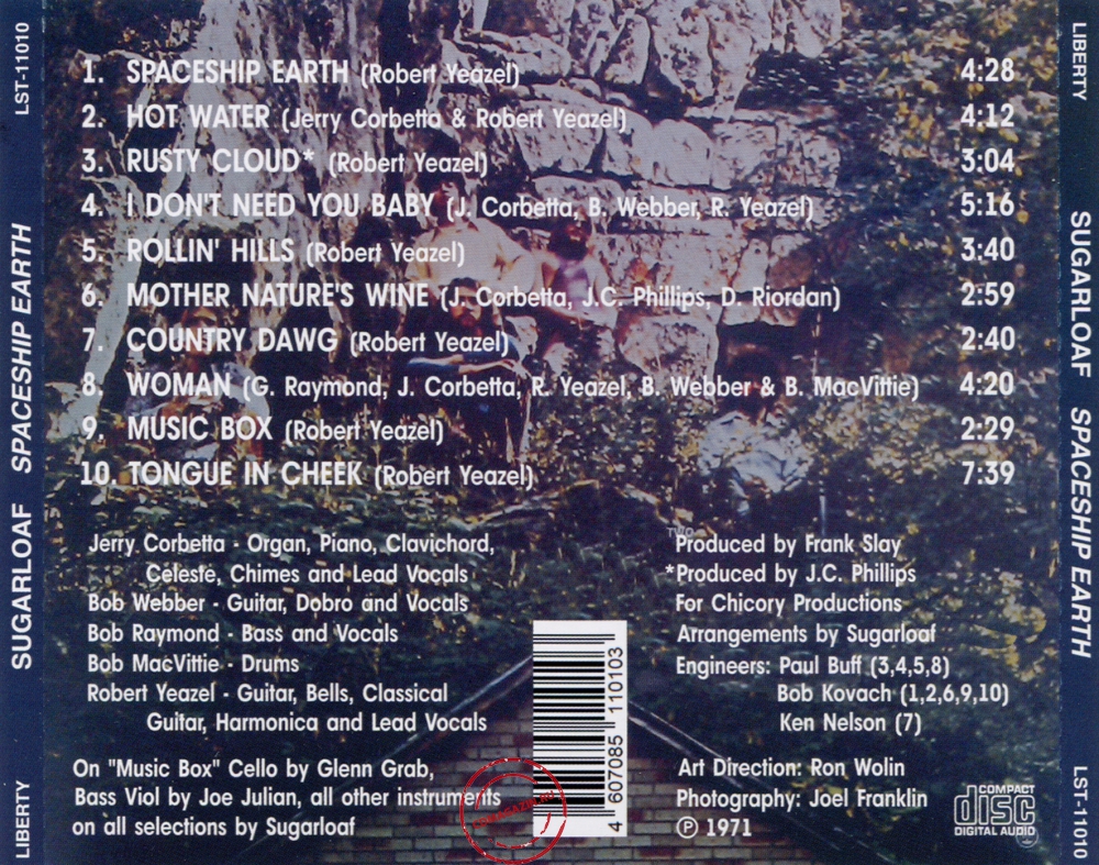 Audio CD: Sugarloaf (1971) Spaceship Earth Audio CD: Sugarloaf (1971) Spaceship Earth