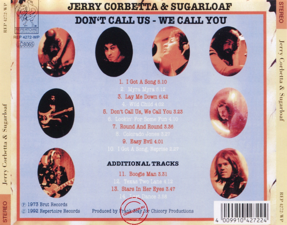 Audio CD: Sugarloaf (1975) Don't Call Us - We'll Call You