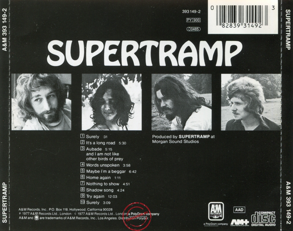 Audio CD: Supertramp (1970) Supertramp