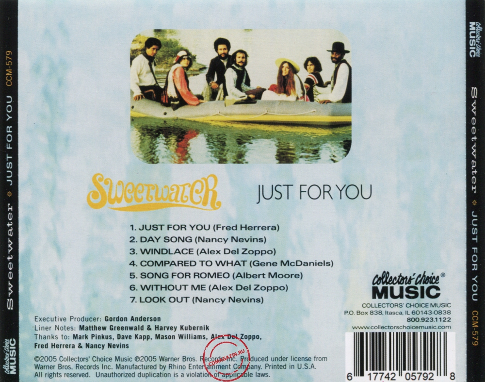 Audio CD: Sweetwater (1970) Just For You