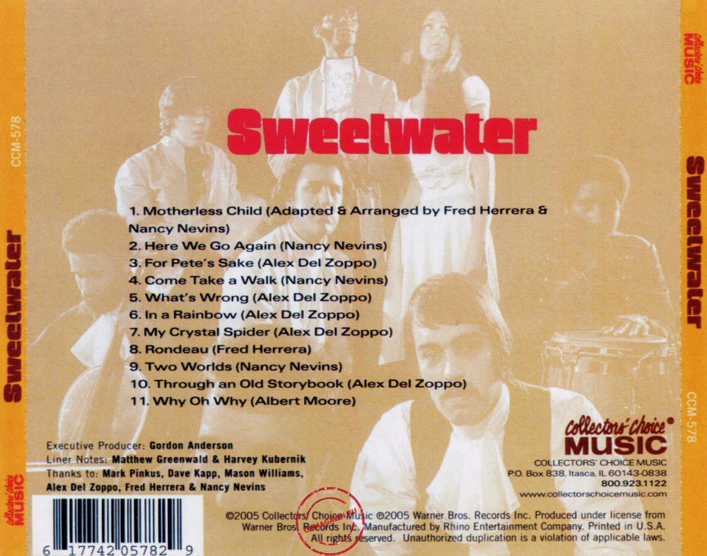 Audio CD: Sweetwater (1968) Sweetwater Audio CD: Sweetwater (1968) Sweetwater