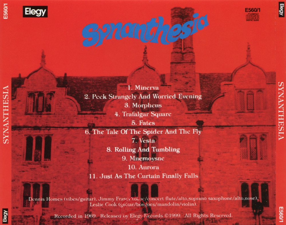Audio CD: Synanthesia (1969) Synanthesia Audio CD: Synanthesia (1969) Synanthesia