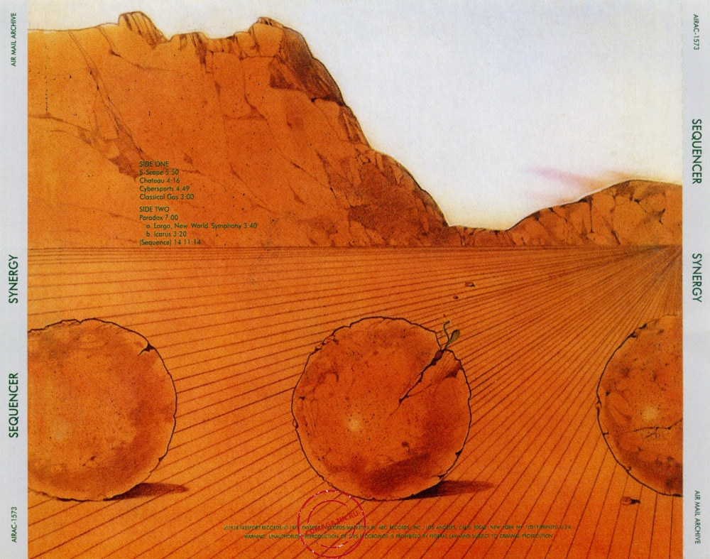 Audio CD: Synergy (3) (1976) Sequencer Audio CD: Synergy (3) (1976) Sequencer