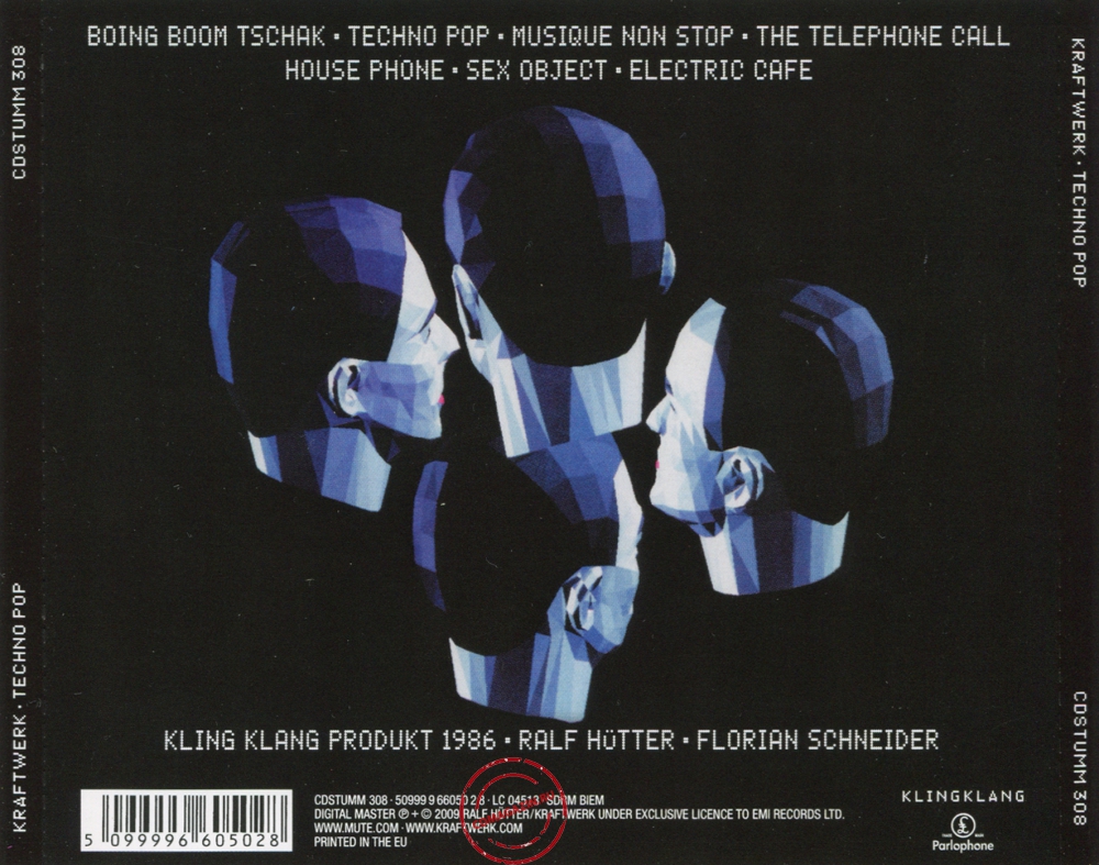 Audio CD: Kraftwerk (1986) Techno Pop (Electric Cafe)
