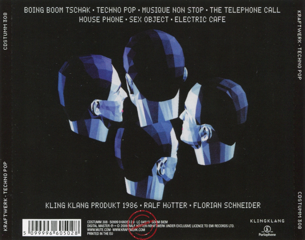 Audio CD: Kraftwerk (1986) Techno Pop (Electric Cafe) Audio CD: Kraftwerk (1986) Techno Pop (Electric Cafe)