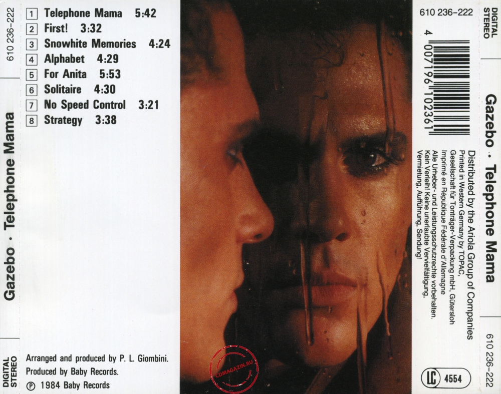 Audio CD: Gazebo (1984) Telephone Mama Audio CD: Gazebo (1984) Telephone Mama