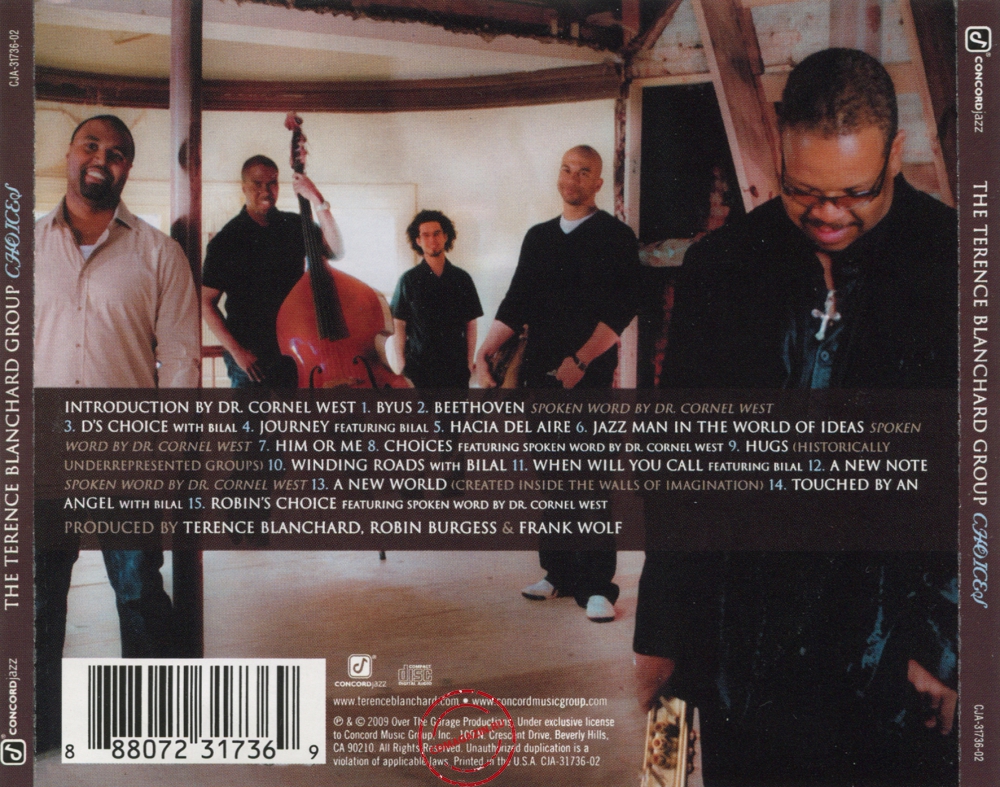 Audio CD: Terence Blanchard Group (2009) Choices Audio CD: Terence Blanchard Group (2009) Choices