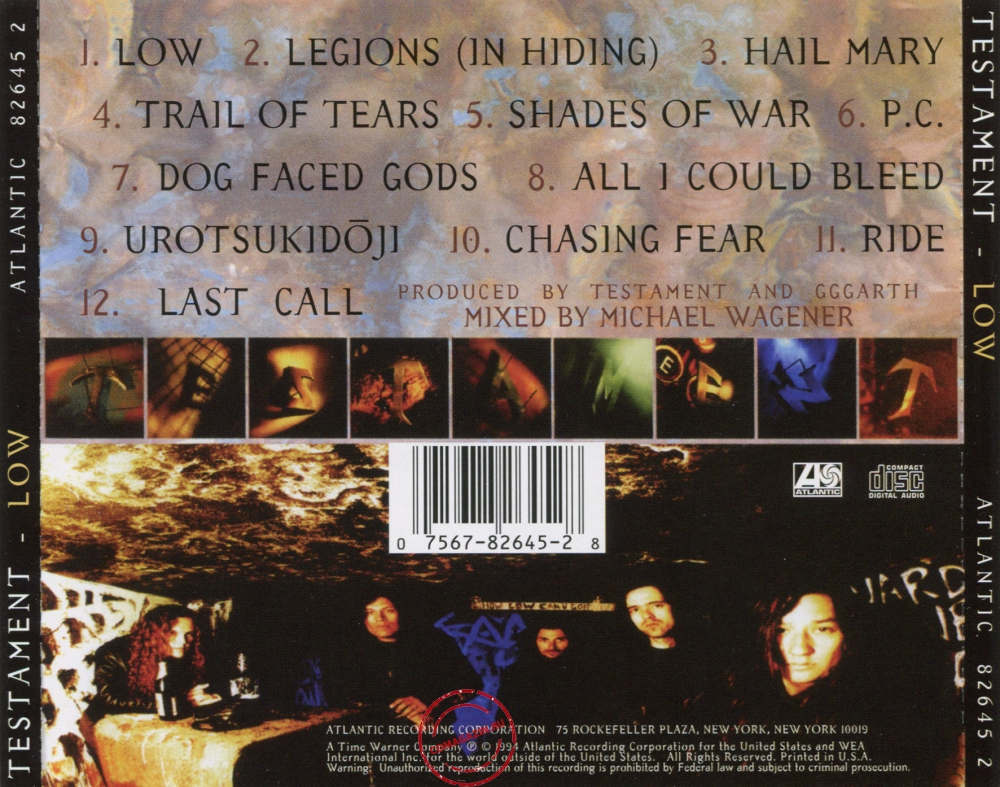 Audio CD: Testament (2) (1994) Low