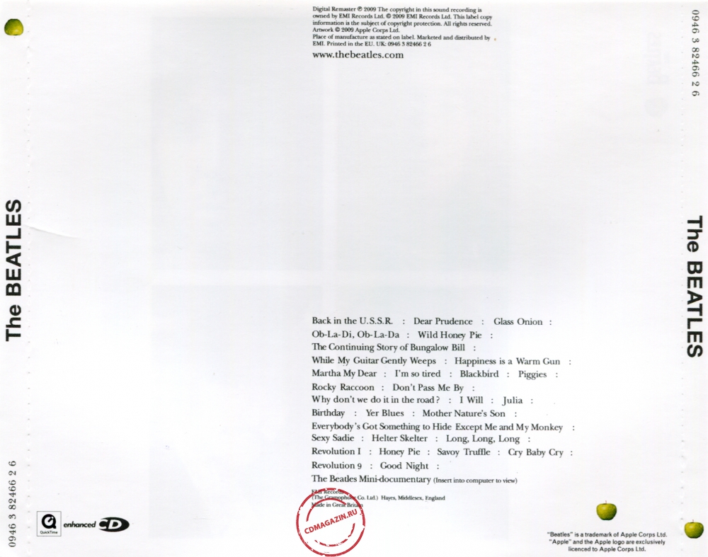 Audio CD: Beatles (1968) The Beatles Audio CD: Beatles (1968) The Beatles