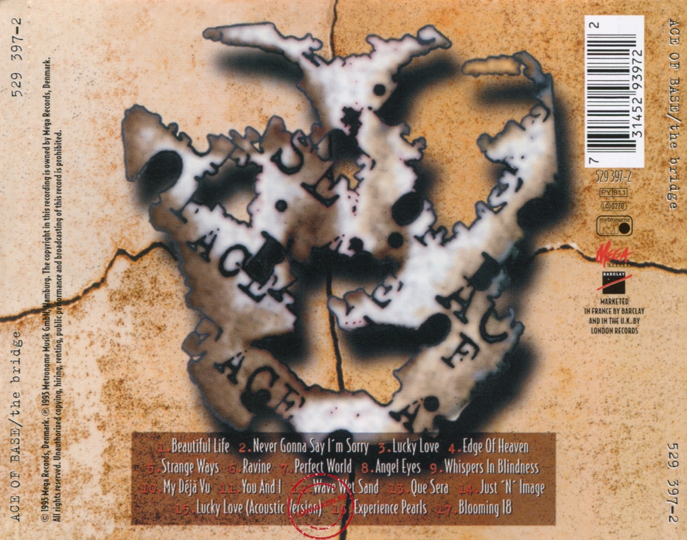 Audio CD: Ace Of Base (1995) The Bridge Audio CD: Ace Of Base (1995) The Bridge