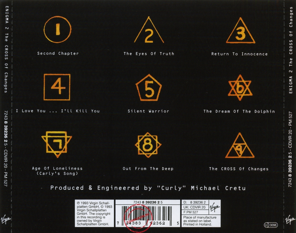 Audio CD: Enigma (1993) The Cross Of Changes Audio CD: Enigma (1993) The Cross Of Changes