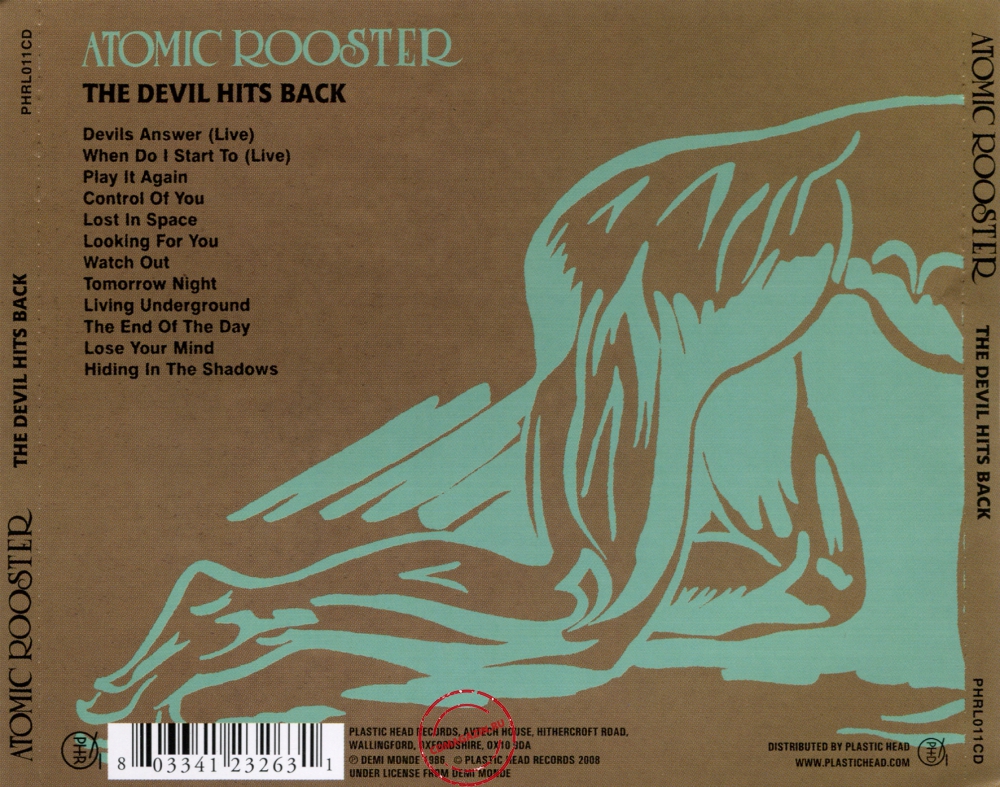 Audio CD: Atomic Rooster (1989) The Devil Hits Back Audio CD: Atomic Rooster (1989) The Devil Hits Back